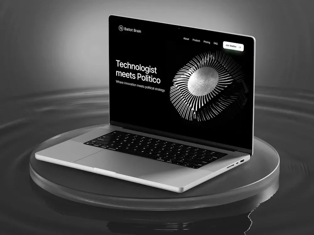 BallotBrain — GovTech website designed and built by Tanish Mittal